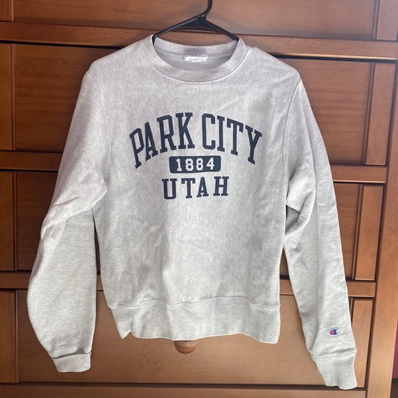 Champion Tops - Champion Reverse Weave Park City Utah Sweatshirt